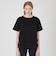 プレーティングシルケット天竺サイドチェックTシャツ