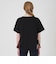 プレーティングシルケット天竺サイドチェックTシャツ