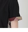 プレーティングシルケット天竺サイドチェックTシャツ