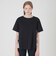 プレーティングシルケット天竺サイドチェックTシャツ