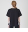 プレーティングシルケット天竺サイドチェックTシャツ