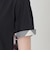 プレーティングシルケット天竺サイドチェックTシャツ