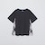 プレーティングシルケット天竺サイドチェックTシャツ
