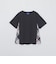 プレーティングシルケット天竺サイドチェックTシャツ