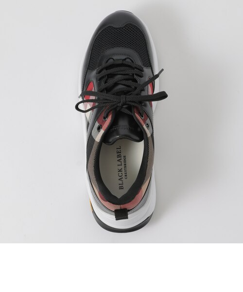 BLACK.lab】レッドクレストブリッジチェックコンビビブラムスニーカー