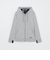 クレストブリッジチェックコンビバックパイルパーカー