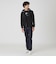 クレストブリッジチェックコンビバックパイルパーカー