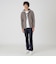 クレストブリッジチェックコンビバックパイルパーカー