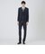 【一部店舗限定】Zegna ELECTAネイビーシャドーストライプスリーピーススーツ