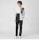 クレストブリッジチェックニットドッキングシャツ