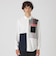 クレストブリッジチェックニットドッキングシャツ