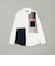 クレストブリッジチェックニットドッキングシャツ