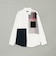 クレストブリッジチェックニットドッキングシャツ