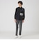 クレストブリッジチェックニットドッキングシャツ