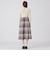 クレストブリッジチェックニットコンビドレス