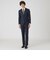 MIYUKIプルシャンブルーTOPシャドークレストブリッジチェックスーツ