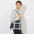 【WEB・一部店舗限定】クレストブリッジチェックキャットニットバッグ