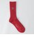 ワンポイントベアウォームソックス