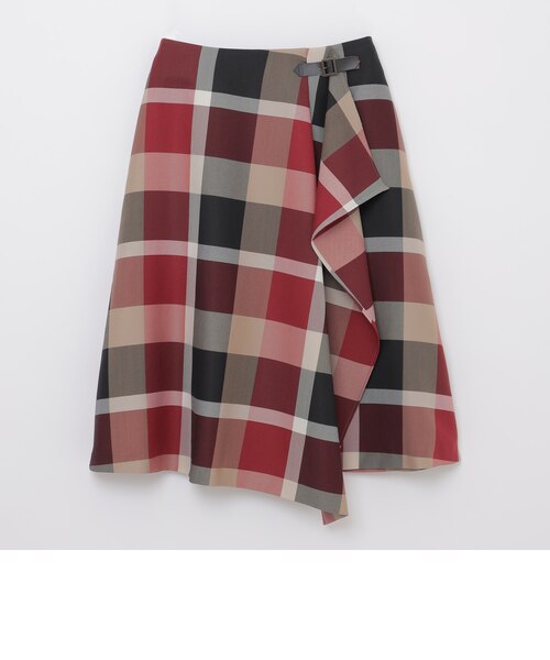 y2k❤️ BURBERRY BLUE LABEL チェック柄 アシメ スカート クレストブリッジチェックアシンメトリースカート｜ブルーレーベル