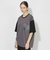 トーンカラーブロッキングポケットTシャツ