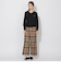 クレストブリッジチェックワイドパンツ