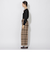 クレストブリッジチェックワイドパンツ