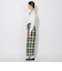 クレストブリッジチェックワイドパンツ