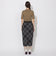 クレストブリッジチェックスボンディングニットスカート