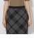 クレストブリッジチェックスボンディングニットスカート