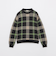 クレストブリッジチェックジャカードニットプルオーバー
