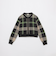 クレストブリッジチェックジャカードニットカーディガン