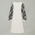 クレストブリッジチェックスリーブポンチワンピース