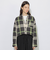 クレストブリッジチェッククロップドシャツジャケット