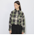 クレストブリッジチェッククロップドシャツジャケット