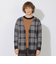 クレストブリッジチェックシャギーカーディガン