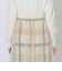 クレストブリッジチェックチュールレイヤードスカート