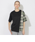 【一部WEB限定カラー】アシンメトリーチェックレイヤーTシャツ