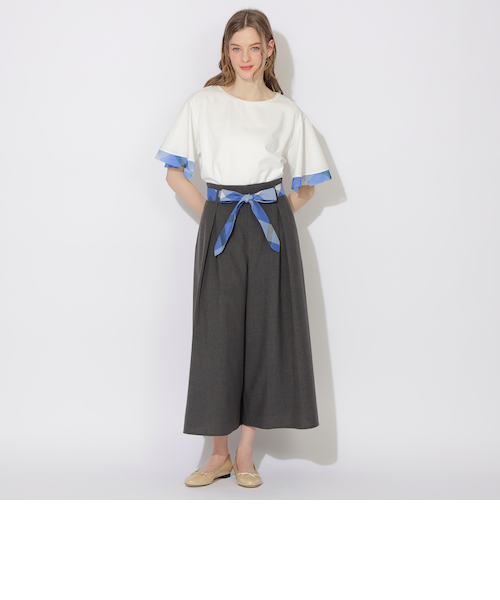 新品 cb クレストブリッジ シトラテックハーフフレアスリーブT ネイビー M シトラテックハーフフレアスリーブT｜シービー・クレスト
