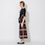 クレストブリッジチェックワイドパンツ