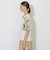 ハーフフレアスリーブチェックTシャツ