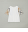 ハーフフレアスリーブチェックTシャツ