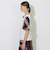 ハーフフレアスリーブチェックTシャツ
