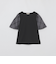 ハーフフレアスリーブチェックTシャツ