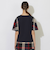 ハーフフレアスリーブチェックTシャツ