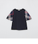 ハーフフレアスリーブチェックTシャツ