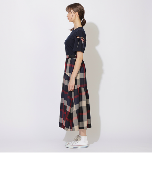 美品☆クレストブリッジチェックコージーツイル3WAYスカート　36 1100955S0951007002?$VS_1500$
