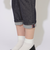 【ユニセックス】クロップドストレッチデニム