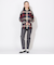 クレストブリッジチェックフーディーシャツ