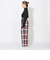 クレストブリッジチェックベルテッドパンツ