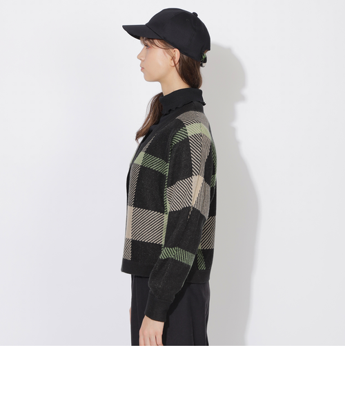 クレストブリッジビッグチェックカーディガン｜シービー・クレスト